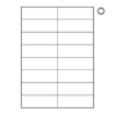 Picture of Label - Mailing - A4 Ink or Laserjet Print - 37 x 105mm - White - 1 Box  - W101100's