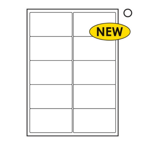 Picture of Label - Multi Purpose - A4 Ink or Laserjet Print - 57 x 99mm - White - 1 Box   - W119100's