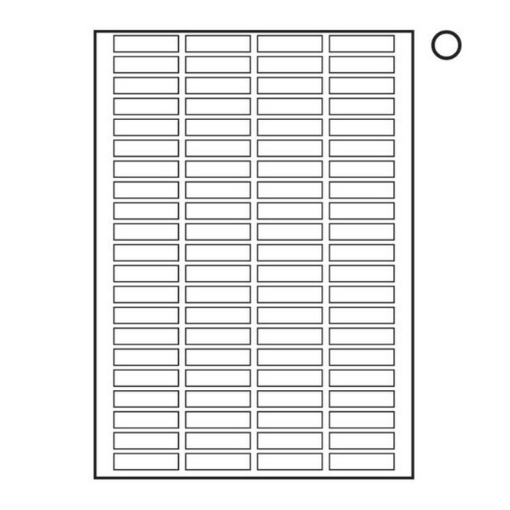 Picture of Label - Mini - A4 Ink or Laserjet Print - 46 x 11.1mm - White - 1 Box  - W225100's