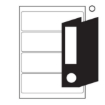 Picture of Label - Filing - A4 Ink or Laserjet Print - 200 x 60mm - White - 1 Box  - W330100's