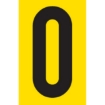 Picture of Adhesive Signs – No. 0 - Black-Yellow - 55 x 90mm - SIGNA55-10