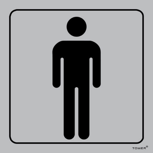 Picture of Aluminium Sign - Men's Toilet - 150 x 150mm - SIGNALMT