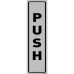 Picture of Aluminium Sign - Push Vertical - 180 x 50mm - SIGNALPUS(D)