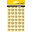 Picture of Stickers - Kids - Hearts - 19 mm Diameter - Gold - 1 Pack - HEARTSGO