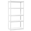 Picture of Steel Shelving - 5 Tier - Heavy Duty - Boltless - Metal Frame and MDF Shelves - White - ADIY3903