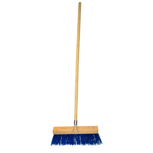 Picture of Bass Broom - Complete - Millennium - Polypropylene Fibre - Wooden Handle - 55 Grip - 37.5cm - Pack of 3 - F3144