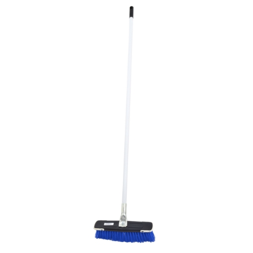 Picture of Floor Broom - Complete - Soft Funky Broom - Crimped PVC Fibre - Metal Handle - Pony Grip - Pack of 5 - F3853