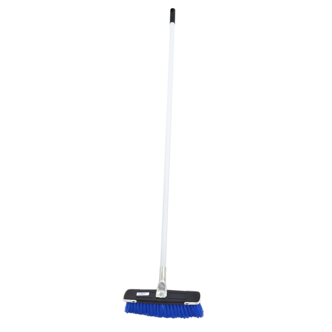 Picture of Floor Broom - Complete - Soft Funky Broom - Crimped PVC Fibre - Metal Handle - Pony Grip - Pack of 5 - F3853