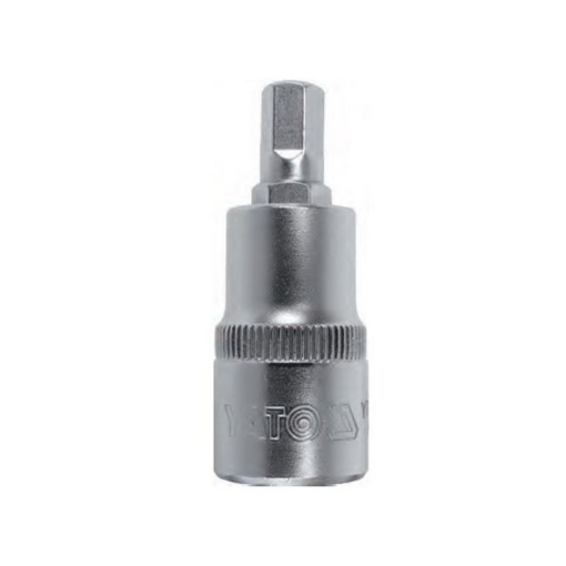 Picture of Hex Bit Socket - Chrome Vanadium -  1/2" Connector - Standard Length - HEX 9 x 50mm - YT-76596
