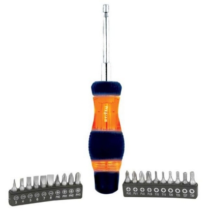 Show details for Screwdriver Bit Set - 22 Pieces - TOOS1644 Picture of Screwdriver Bit Set - 22 Pieces - TOOS1644
