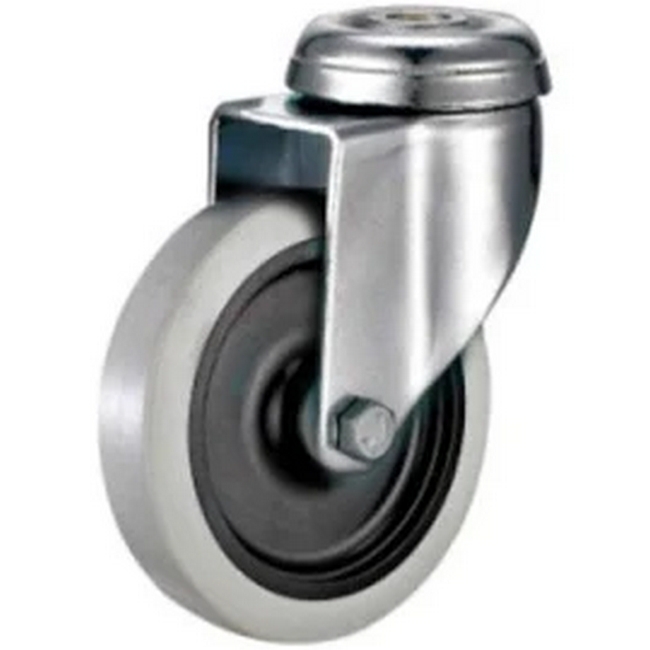 Picture of Castor Wheels - Thermoplastic Rubber - Bolt Hole - Swivel - 75mm - TOOC510