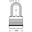 SW padlock shackle, comparable to padlock, keyed alike padlocks by leroy merlin,yale,city.