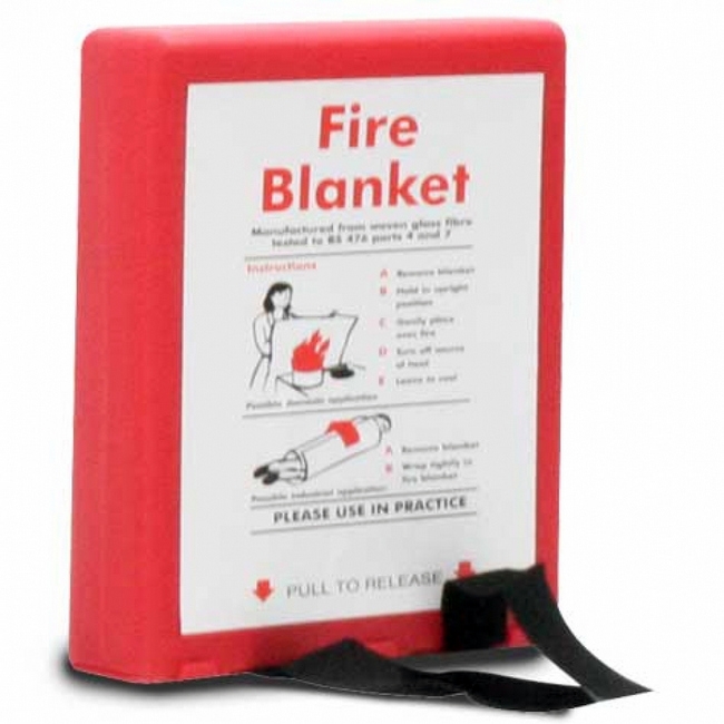 Supplywise fire blanket similar to the Fire-Quip red fire blanket 1.2 x 1.8m for kitchen and workshop safety.
