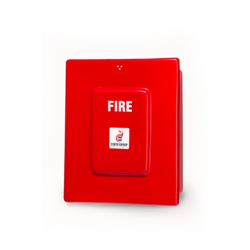 Supplywise fire hydrant hose cabinet similar to the Rand Safety red fibreglass fire hydrant cabinet with single door access.