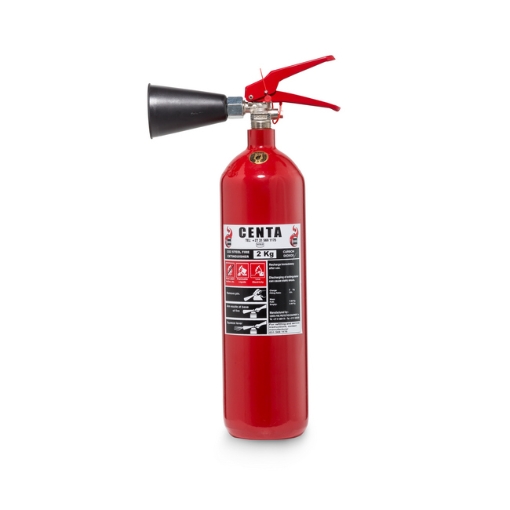 Supplywise carbon dioxide fire extiguisher similar to the East Rand Fire red 2kg co2 fire extinguisher for b and c class fires.