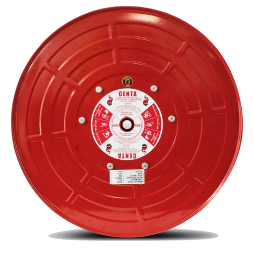 Supplywise fire hose reel similar to the Firebreak Sa red steel fire hose reel frame, wall-mountable, 30m capacity.