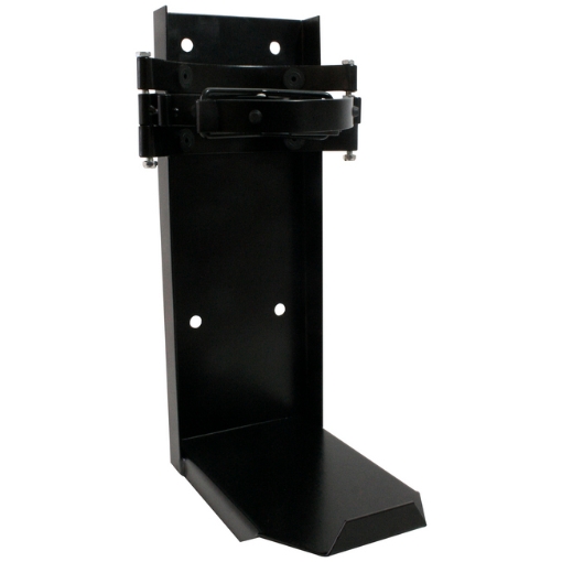 Supplywise fire extinguisher vehicle bracket similar to the Shaya Fire heavy-duty black steel bracket for 9kg fire extinguishers in vehicles.