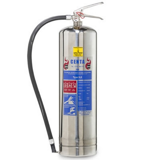 Supplywise stainless steel fire extinguisher similar to the Takealot 9kg stainless steel fire extinguisher for a, b, and c class fires.
