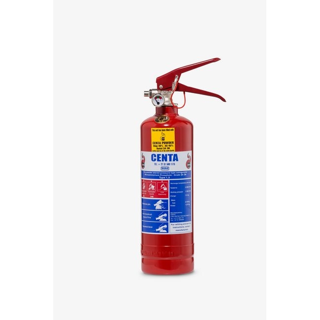 Supplywise 1.5kg fire extinguisher similar to the East Rand Fire 1.5kg red fire extinguisher for a, b, and c class fires.