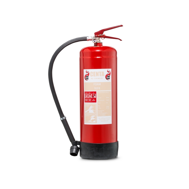 Supplywise 9l foam fire extinguisher similar to the Safequip red 9l foam fire extinguisher for a and b class fires, portable.