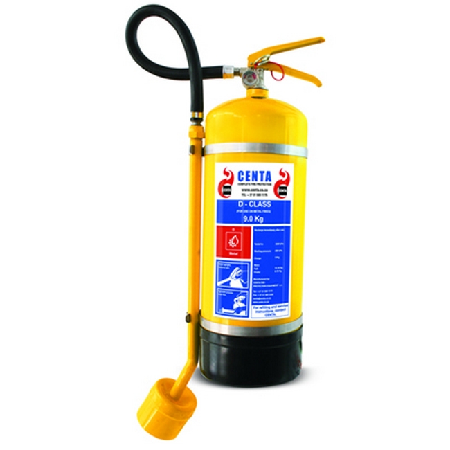 Supplywise 9kg fire extinguisher price similar to the Leroy Merlin yellow d class fire extinguisher, 9kg, for metallic fires.