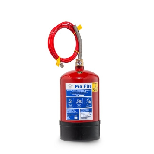 Supplywise fire suppression system similar to the Centa red 4.5kg profire map powder fire extinguisher for automatic fire suppression.