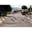 SW crowd safety barrier, compares with road barrier, plastic barrier via safety first, safety signs.