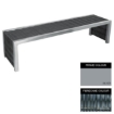 Picture of Contemporary Bench - Steel and Fibre Cane - Adj. Feet - 45x150x51cm - Colour Options - CM4631PC