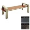 Picture of Modern Bench - Steel and Wood - Adj. Feet - 45x240x49cm - Colour Options - MD4661PC