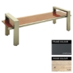 Picture of Modern Bench - Steel and Wood - Bolt Down - 45x240x49cm - Colour Options - MD4662PC