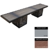 Picture of Gabion Bench - Steel and Composite - 45x180x49cm - Colour Options - GBO4641PC