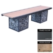 Picture of Gabion Bench - Steel and Wood - 45x240x49cm - Colour Options - GB4661PC