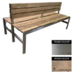 Picture of Slimline Bench - Stainless Steel 304 and Wood - Adj. Feet - 45x180x98cm - Colour Options - SLBD4241S