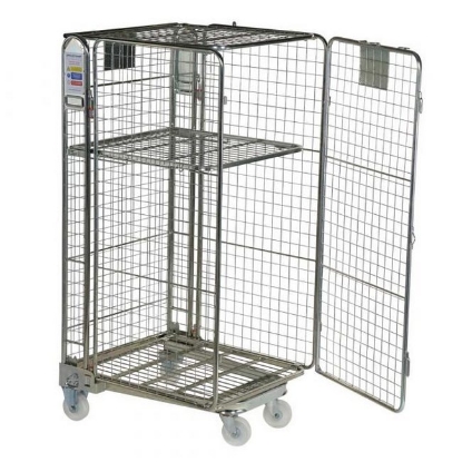 rolltainer-gls-sdsrcs1890 SW rolltainer, similar to security cages for storage from linvar, lieben logistics.
