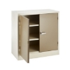 Supplywise steel stationery cupboard similar to the Buco ivory and karoo steel cupboard with 2 shelves and doors, 90x90x45 cm.