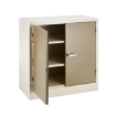 Supplywise steel stationery cupboard similar to the Buco ivory and karoo steel cupboard with 2 shelves and doors, 90x90x45 cm.