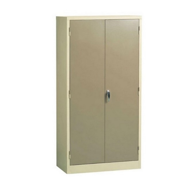 Supplywise steel stationery cupboard similar to the Sa Ladder ivory and karoo steel cupboard with 4 shelves and 2 doors.