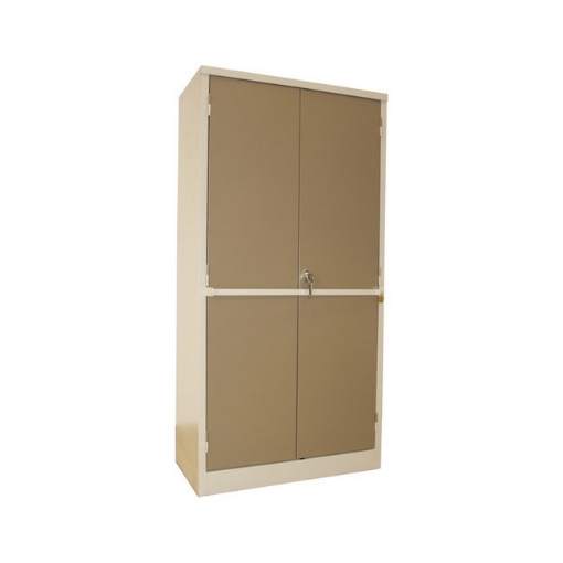 Supplywise steel stationery cupboard similar to the Buco ivory and karoo steel stationery cupboard with 4 shelves and 2 doors.