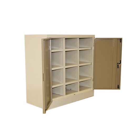 Supplywise pigeon hole cabinet similar to the Leroy Merlin ivory and karoo steel pigeon hole cabinet with 12 compartments.
