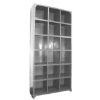 Supplywise pigeon hole cabinet similar to the Castor And Ladder hammertone grey steel pigeon hole cabinet with 18 compartments.