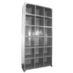 Supplywise pigeon hole cabinet similar to the Castor And Ladder hammertone grey steel pigeon hole cabinet with 18 compartments.