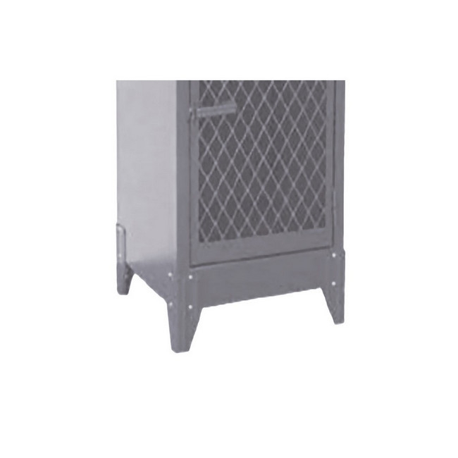Supplywise steel locker similar to the Sa Ladder set of 4 steel locker feet in hammertone grey for lockers.