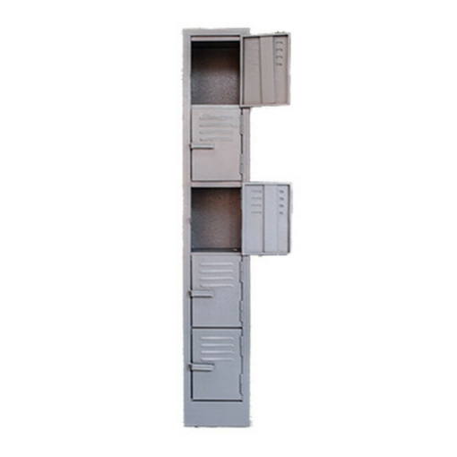 Supplywise 5 tier steel locker similar to the Adendorff hammertone grey 5-tier steel locker with 5 doors, 180x30x45 cm.