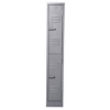 Supply Wise 2 door steel locker similar to the Linvar hammertone grey 2-tier steel locker with two doors, 180x30x45 cm.