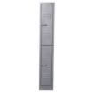 Supply Wise 2 door steel locker similar to the Linvar hammertone grey 2-tier steel locker with two doors, 180x30x45 cm.