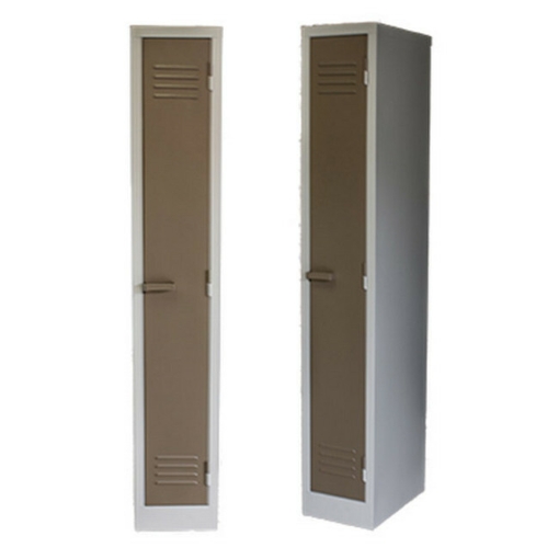 Supplywise single steel locker similar to the Game ivory and karoo single tier steel locker with one door, 180x30x45 cm.