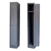 Supplywise single steel locker similar to the Sa Ladder single tier steel locker in hammertone grey, 180x30x45 cm.