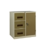 Supply Wise steel filing cabinet similar to the Caslad ivory and karoo steel filing cabinet with 3 drawers and 1 door.