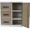 Supplywise steel filing cabinet similar to the Caslad ivory and karoo steel filing cabinet with 3 drawers and 1 door.