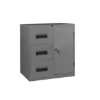 Supply Wise steel filing cabinet similar to the Castor And Ladder hammertone grey steel filing cabinet with 3 drawers and 1 door.
